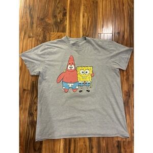 SpongeBob SquarePants Graphic T-Shirt | Black Distressed‎ Character Tee